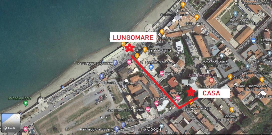 Vintage Sea House Vicino La Spiaggia Del Lungomare Cefalù Zewnętrze zdjęcie